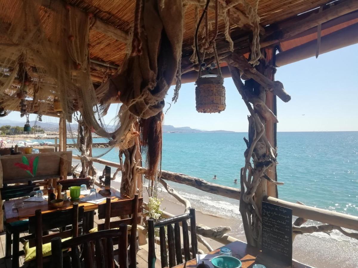 Cote D'Azur Joli Studio 50M Plage, Climatisation , Parking. Вильнёв-Лубе Экстерьер фото