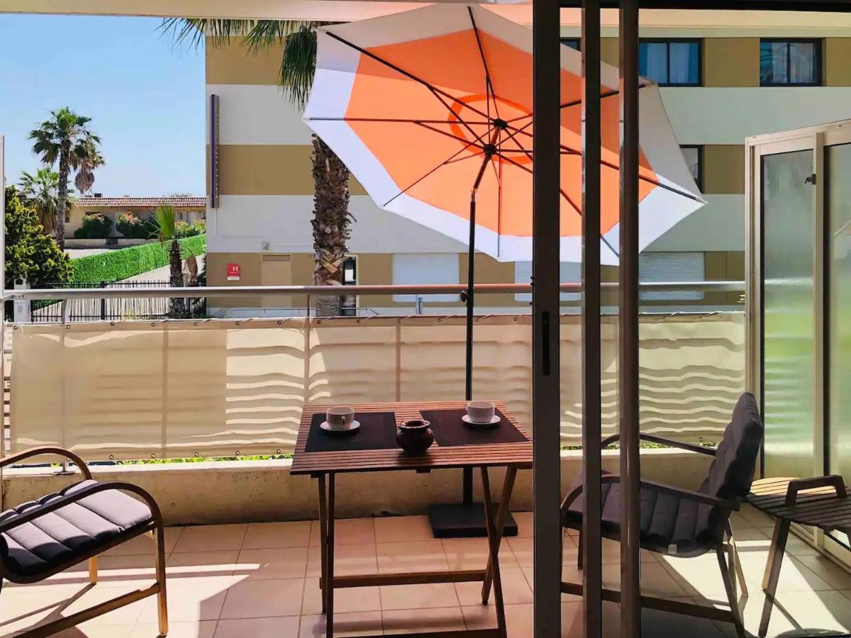 Cote D'Azur Joli Studio 50M Plage, Climatisation , Parking. Вильнёв-Лубе Экстерьер фото