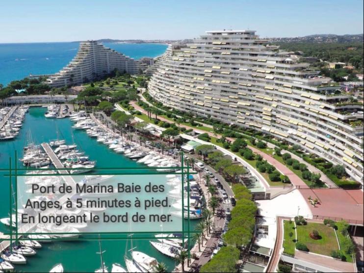 Cote D'Azur Joli Studio 50M Plage, Climatisation , Parking. Вильнёв-Лубе Экстерьер фото